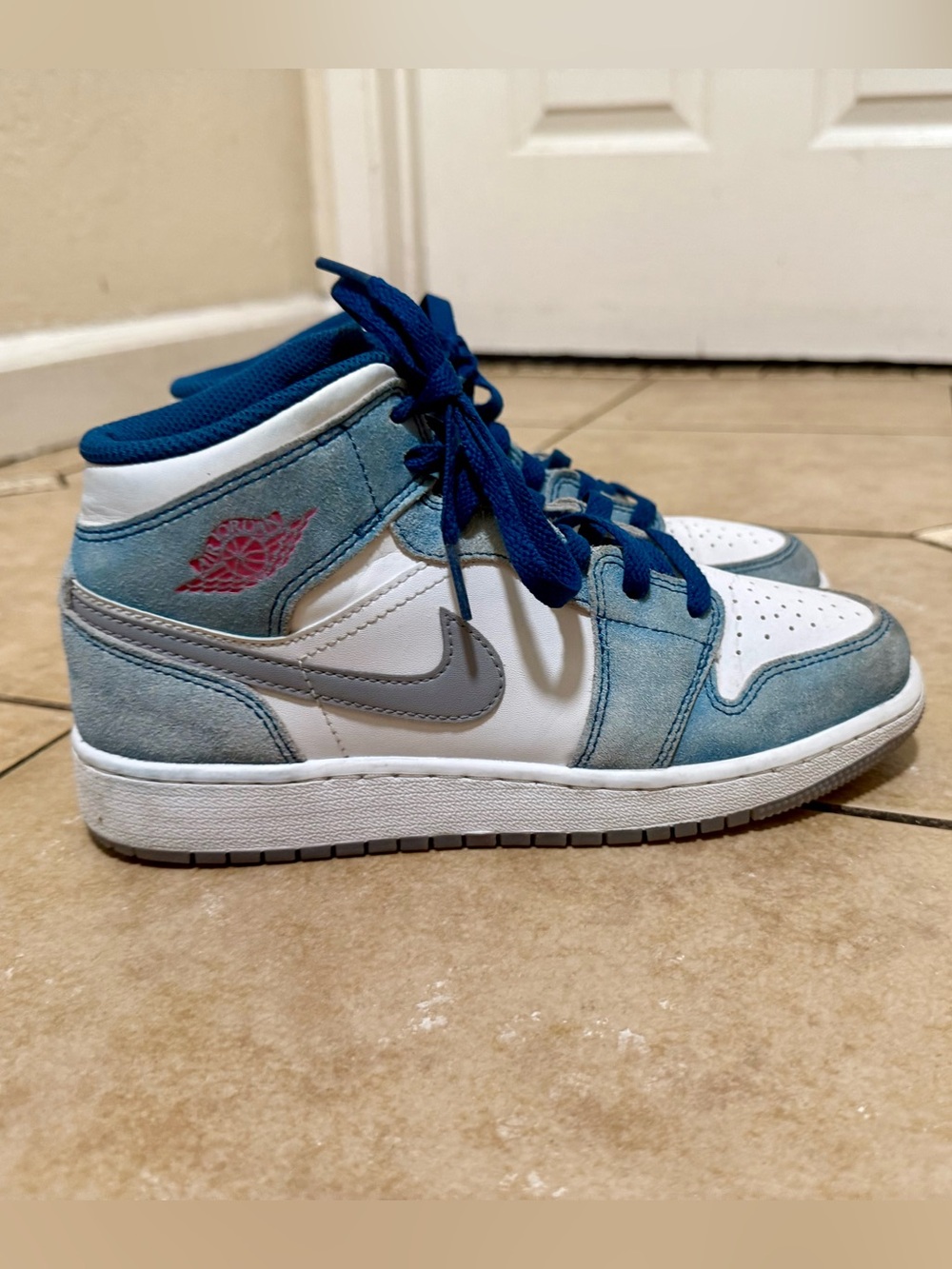 Kids Air Jordan 1 Mid SE "French Blue"